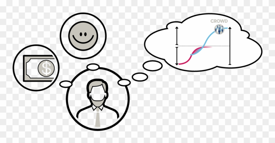 Crowd Service Manager Thoughts - Line Art Clipart