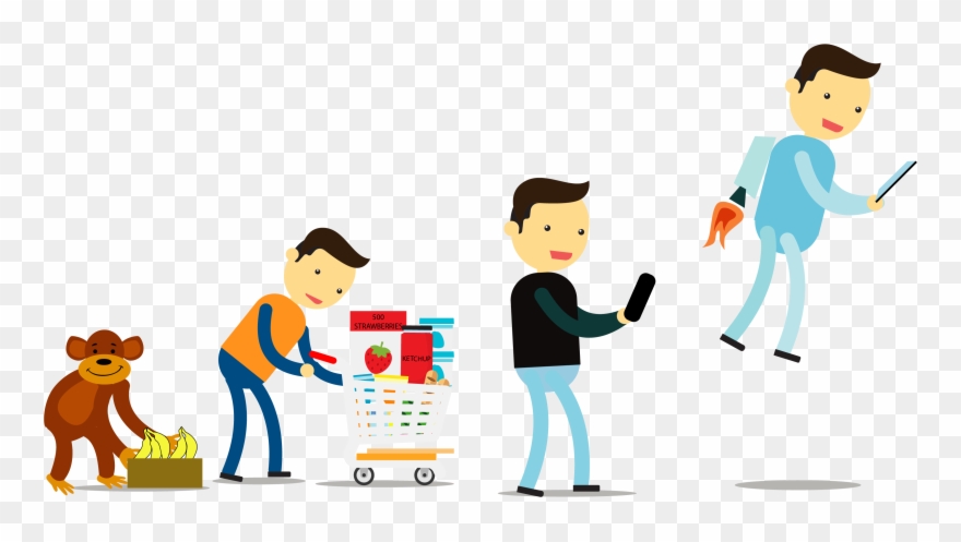 Crowds, Lines And Hassle Behind - Cartoon Clipart