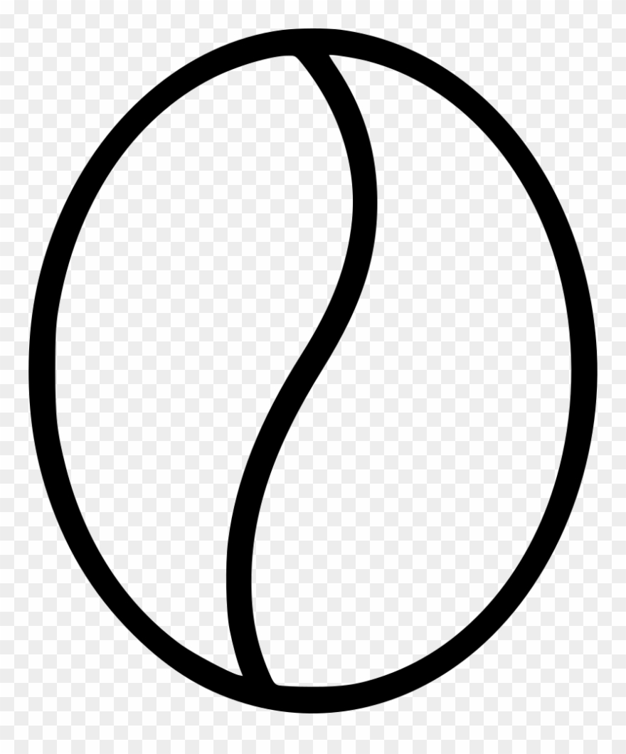 Png File - Coffee Bean Outline Png Clipart