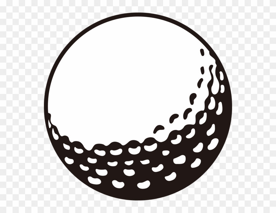 Golf Ball Outline Png - Golf Ball Golfing Golfer Round Luggage Id Tag Card Clipart