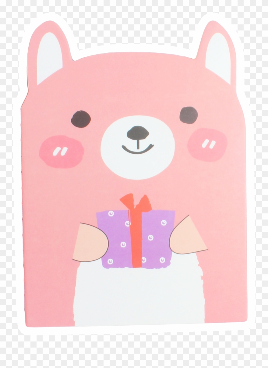 Cat Kawaii Cartoon Anime Animal Holding Gift Small - Anime Clipart