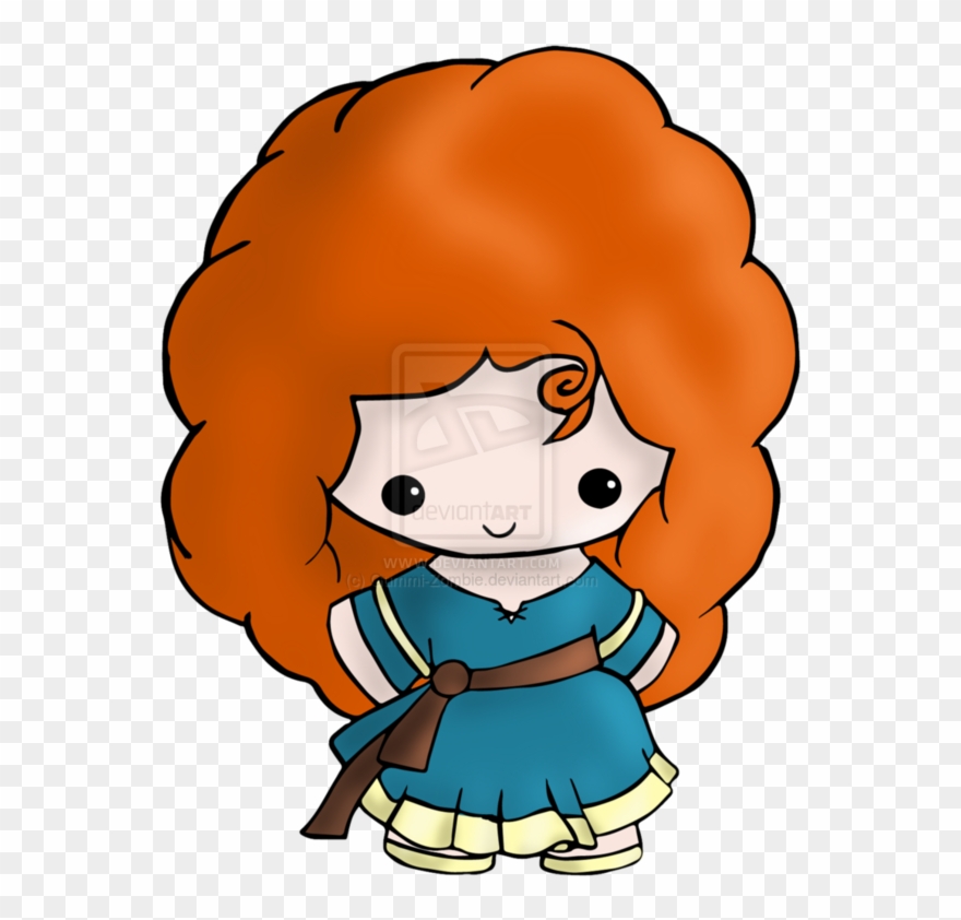 Merida By Gummizombie - Chibi Disney Princess Merida Clipart