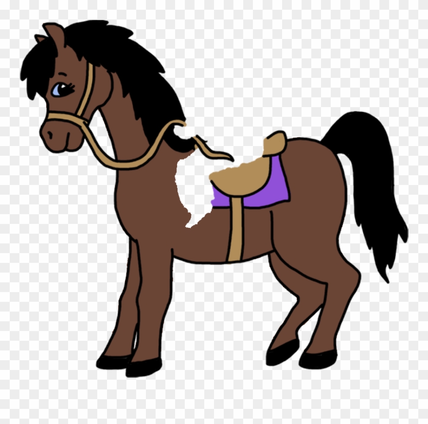 Girl On Horse Personalized Christmas Ornament Mandys - Cartoon Horse Eyes Clipart