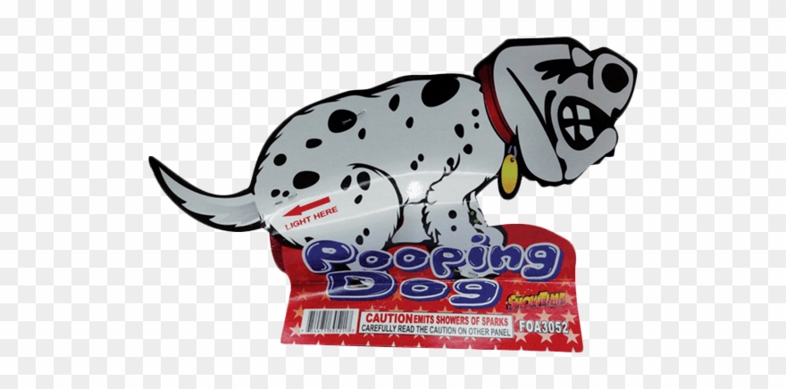Pooping Dog - Pooping Dog Firework Clipart