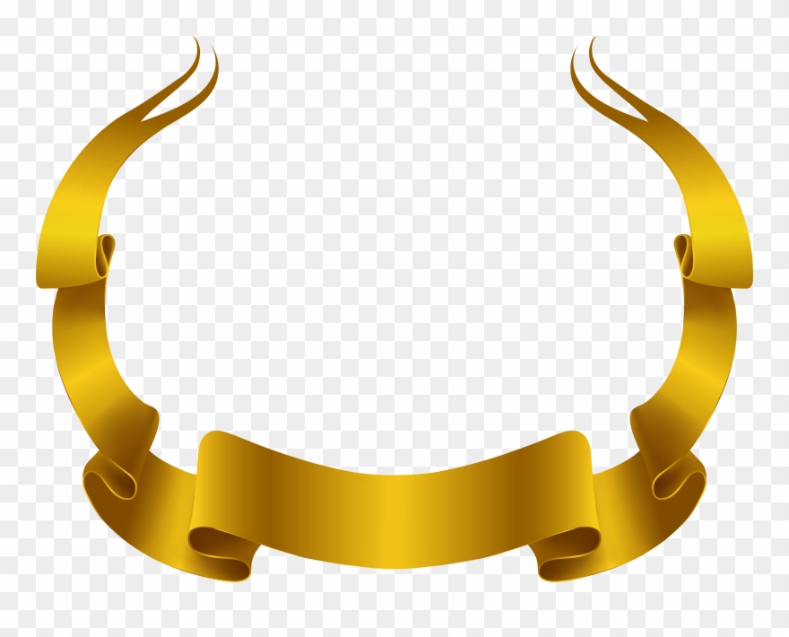 Gold Banner Clip Art - Png Download