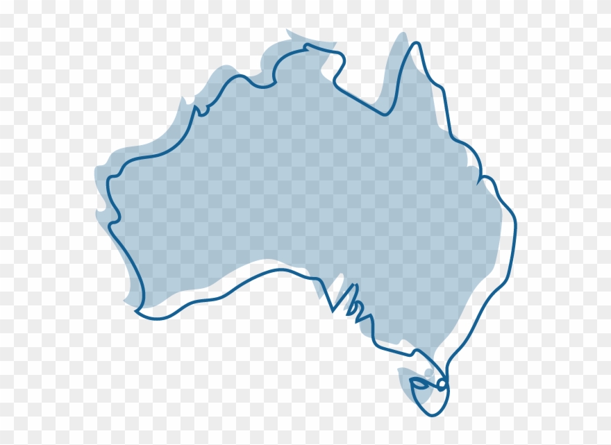 An Illustration Of A Map Of Australia, Fully Coloured Clipart