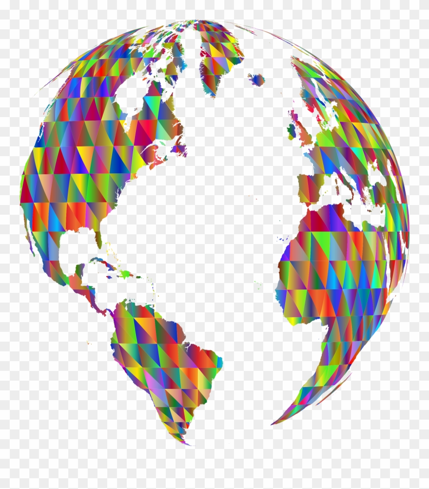 Big Image - Map Clipart Globe - Png Download