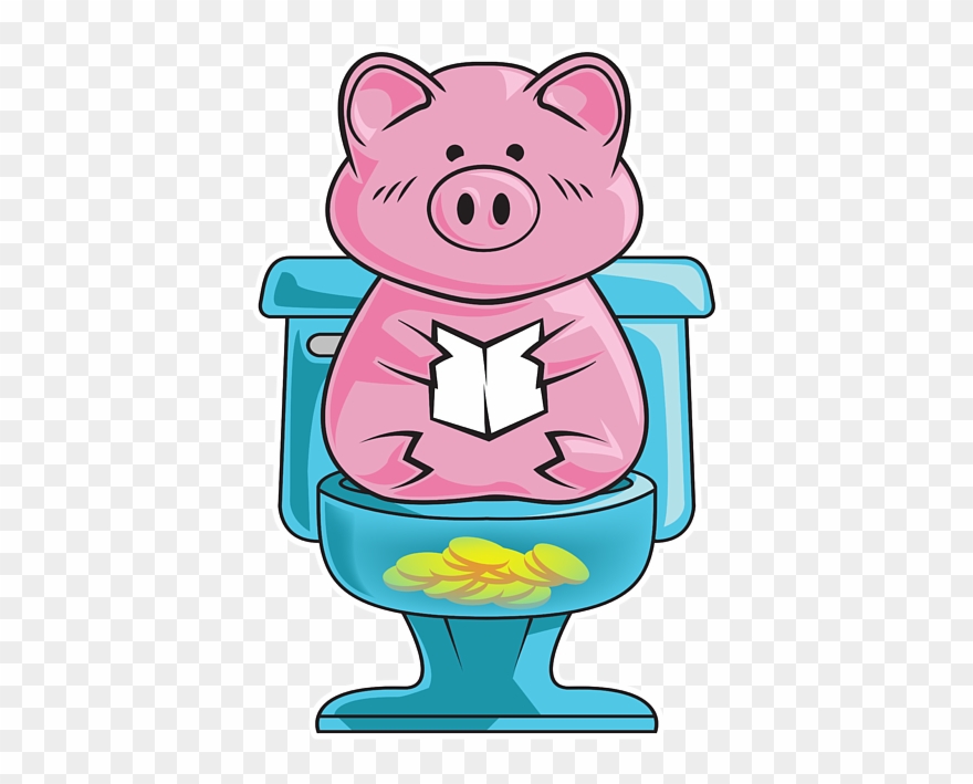 Bleed Area May Not Be Visible - Funny Piggy Clipart