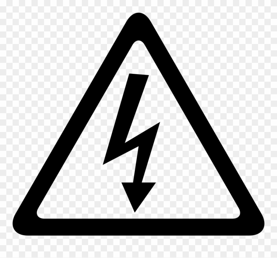 Risk Icon - Electric Shock Logo Clipart