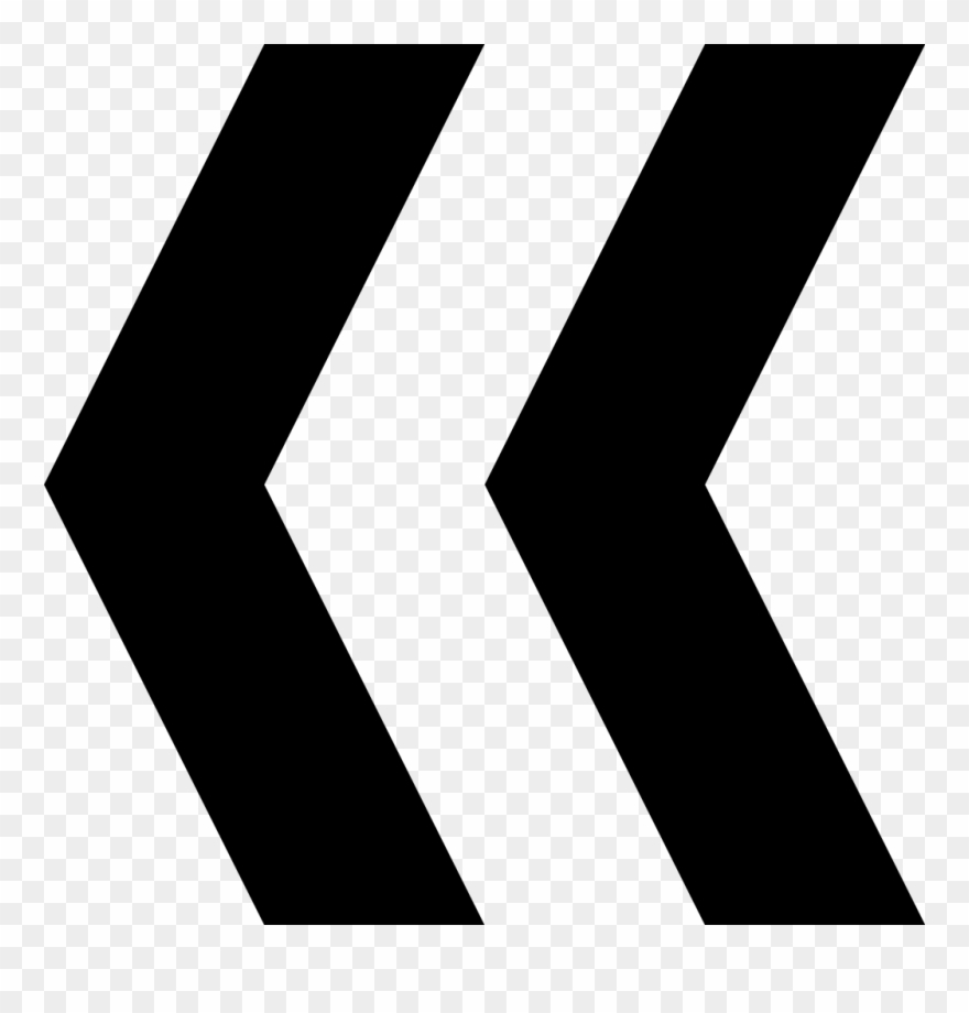 Simpleicons Interface Double Arrow Pointing Left Direction Clipart