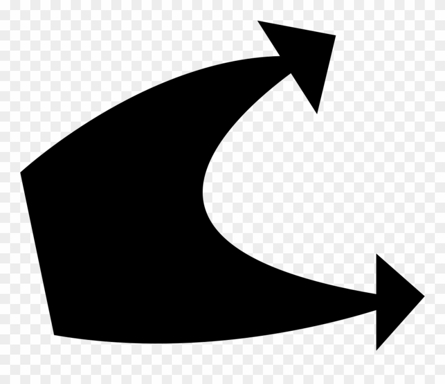 Double Arrow Comments - Crescent Clipart