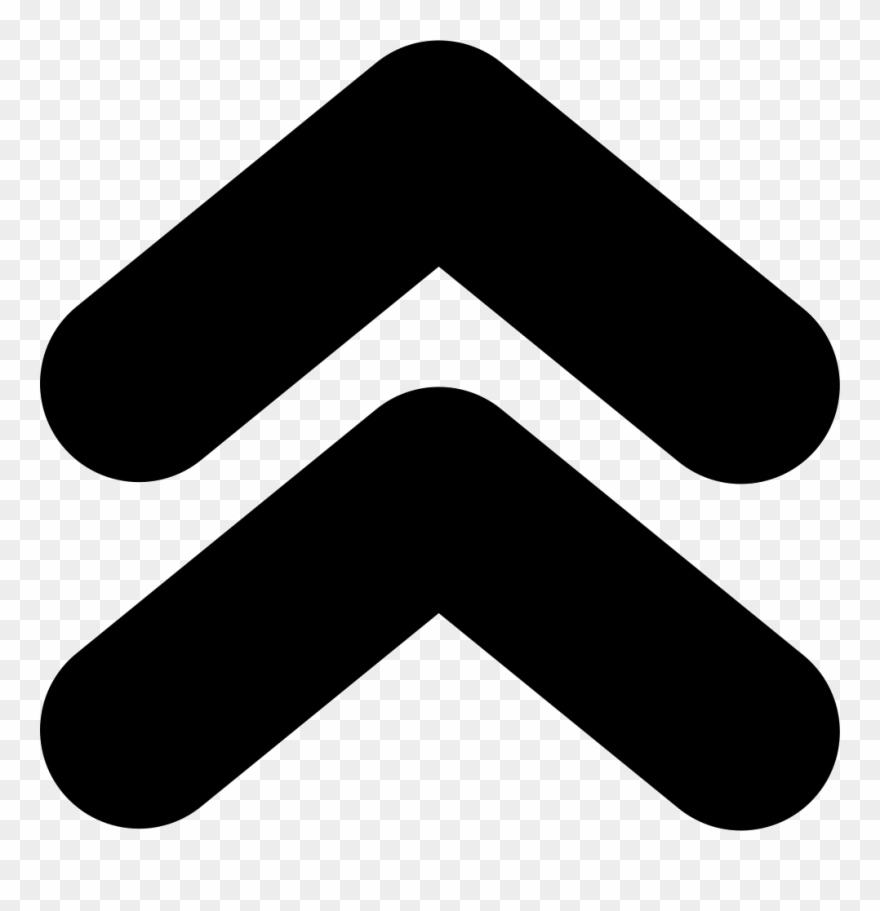 Double Svg Png Icon Free Download Onlinewebfonts - Double Up Arrow Icon Clipart