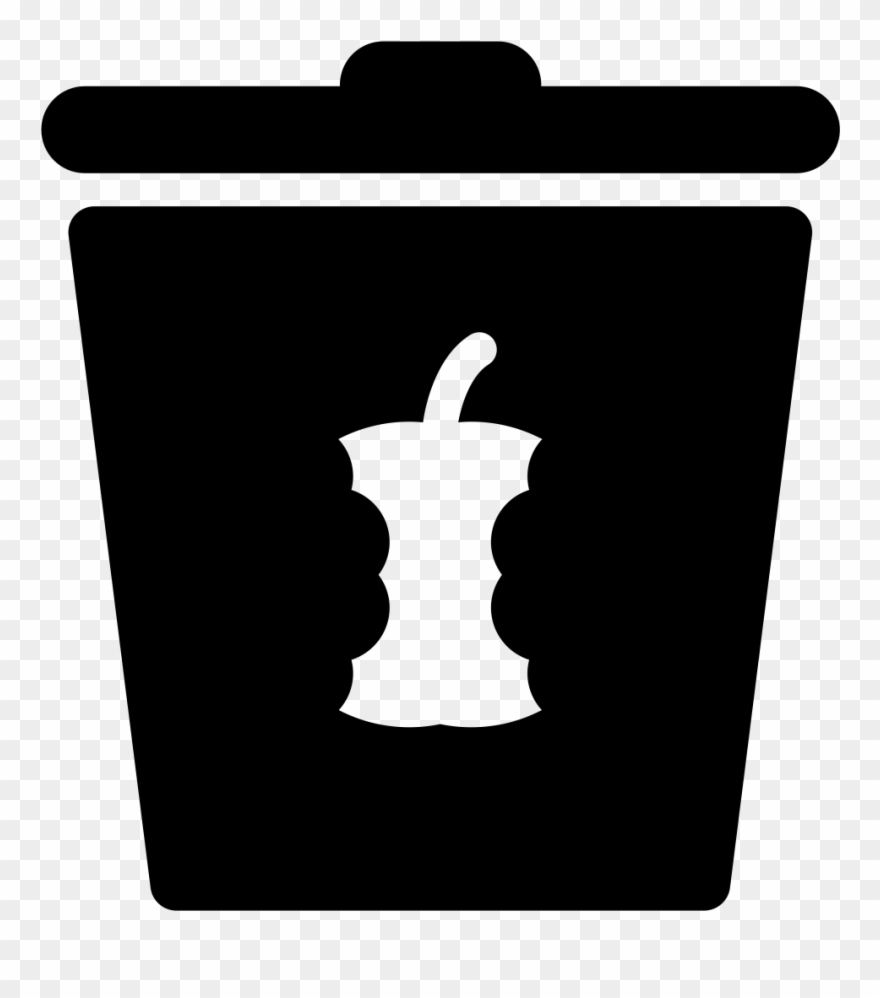 Noun Apple Icon - Food Waste Black And White Clipart