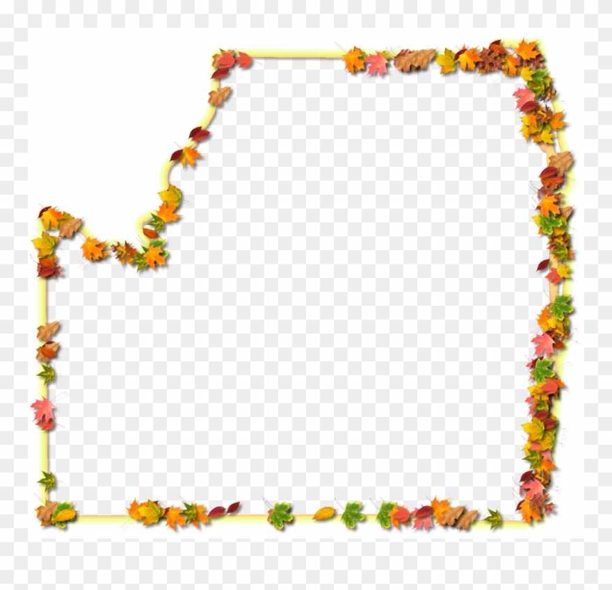 A Yellow And Orange Outline Map Of Palm Beach With - Picture Frame Clipart