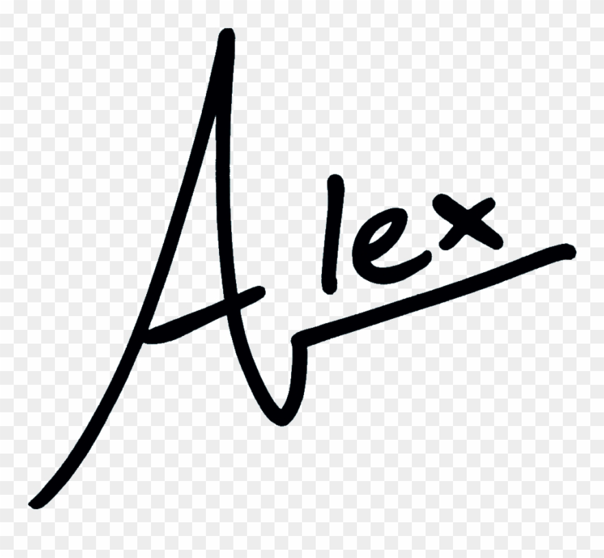 Hi, I'm Alex - Calligraphy Clipart
