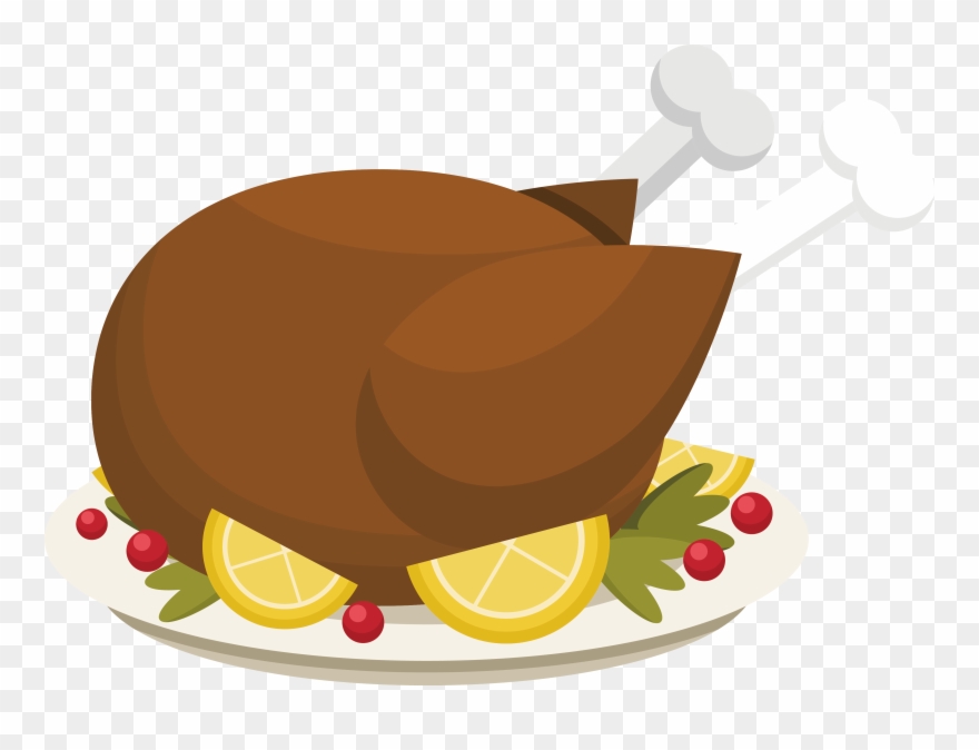 Roast Chicken Lemon Chicken Barbecue Chicken - Roast Chicken Vector Png Clipart