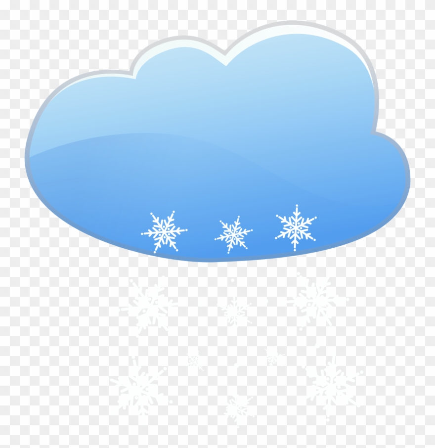 Cloud And Snow Weather Icon - Cloud Snow Png Clipart
