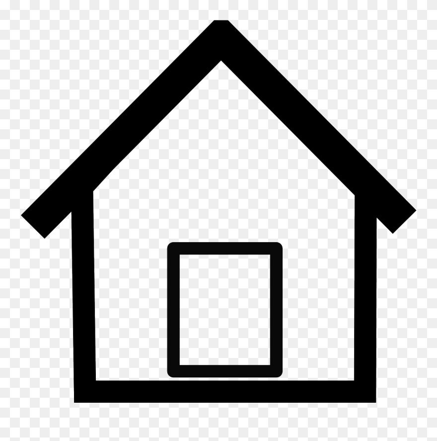 Pin Mansion Clipart Black And White - Home Vector - Png Download