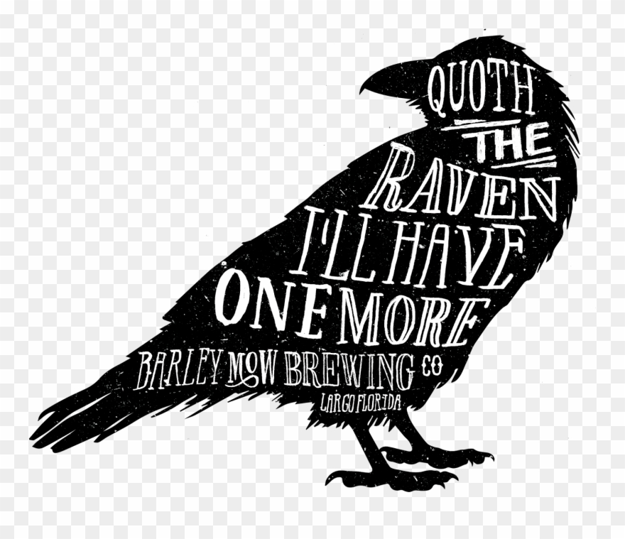 Barley Mow Brewing Company Poe Quote Raven - Barley Mow Brewing Company Clipart