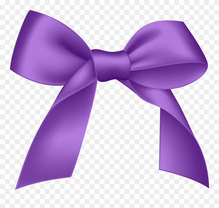 Purple Ribbon Clip Art - Png Download