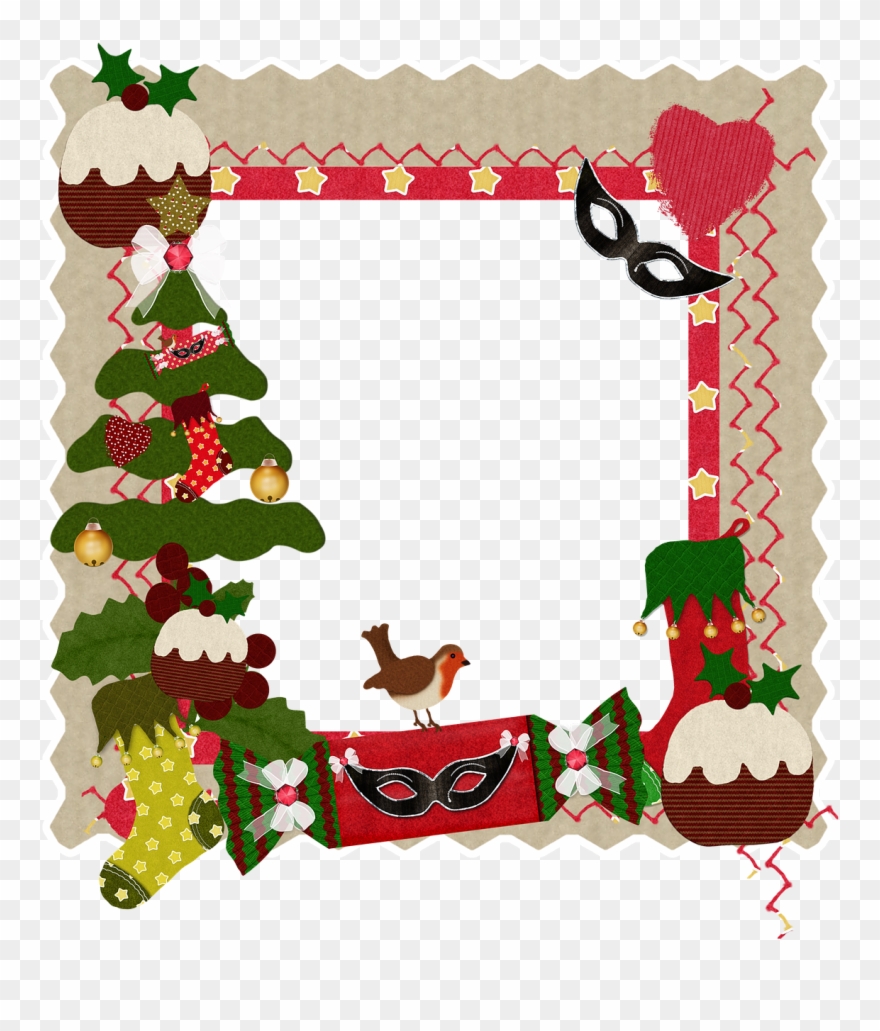 Christmas Frame Heart Card Png Image - Christmas Frame Clipart Transparent Png