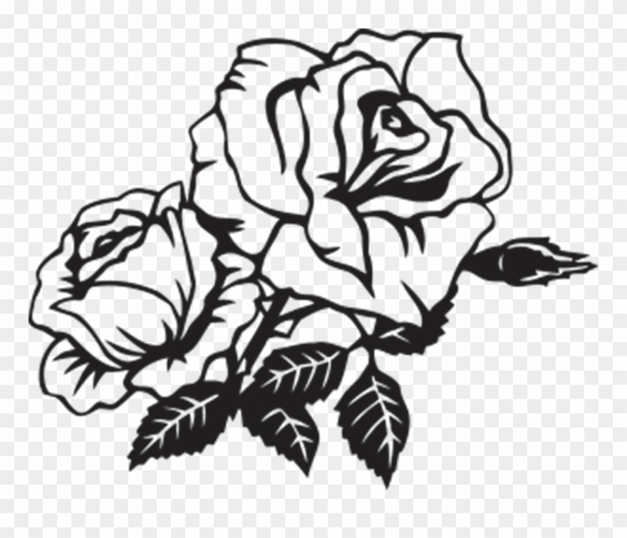 Rose - Wall Sticker Beautiful Rose Clipart