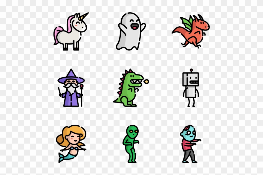 Fantastic Characters - Fantastic Icon Clipart
