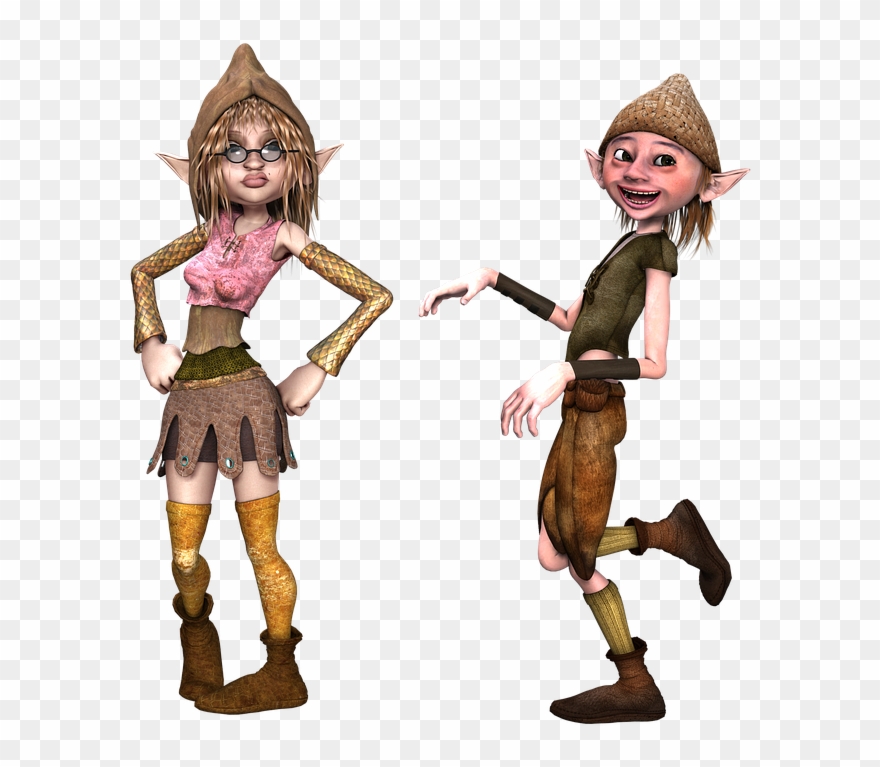 Cartoon Girl Elf 15, Buy Clip Art - Png Download