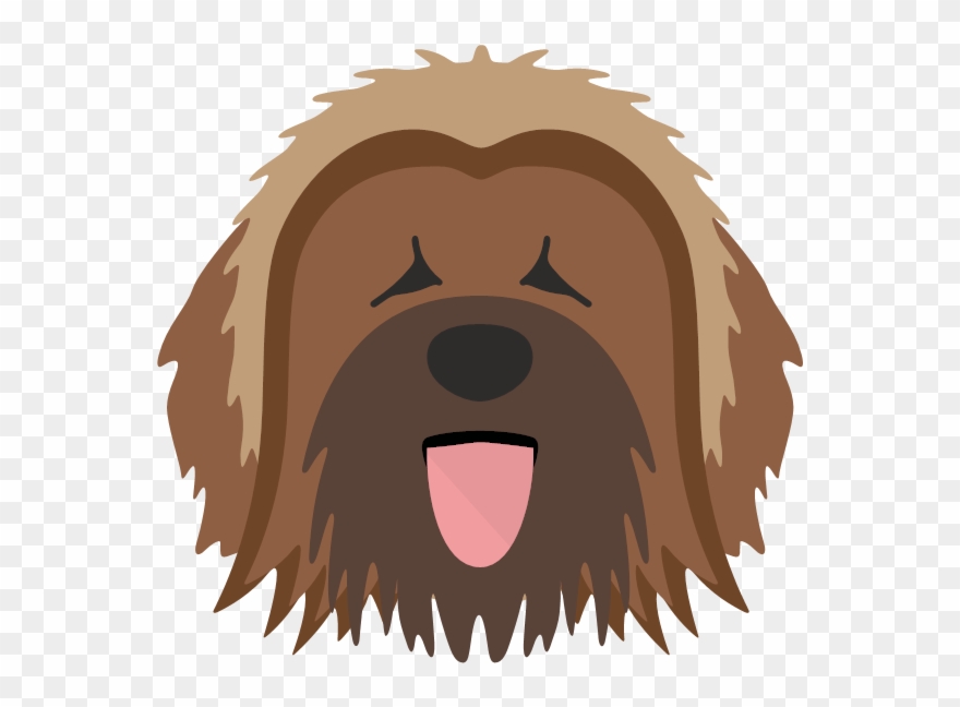 Briard-02 Yappicon - Briard Clipart