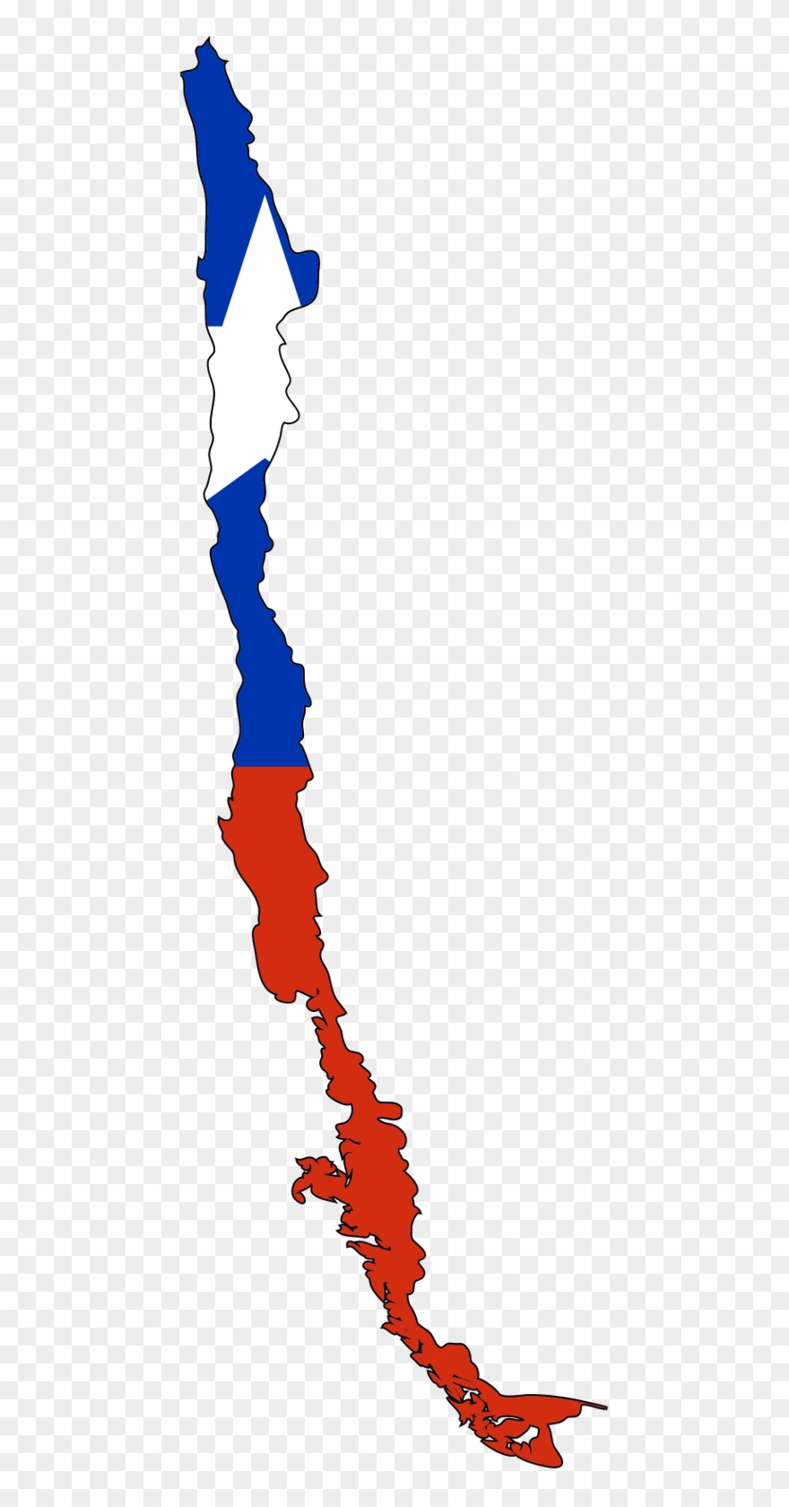 Chile Flag Clipart Hd - Chile Flag Map - Png Download