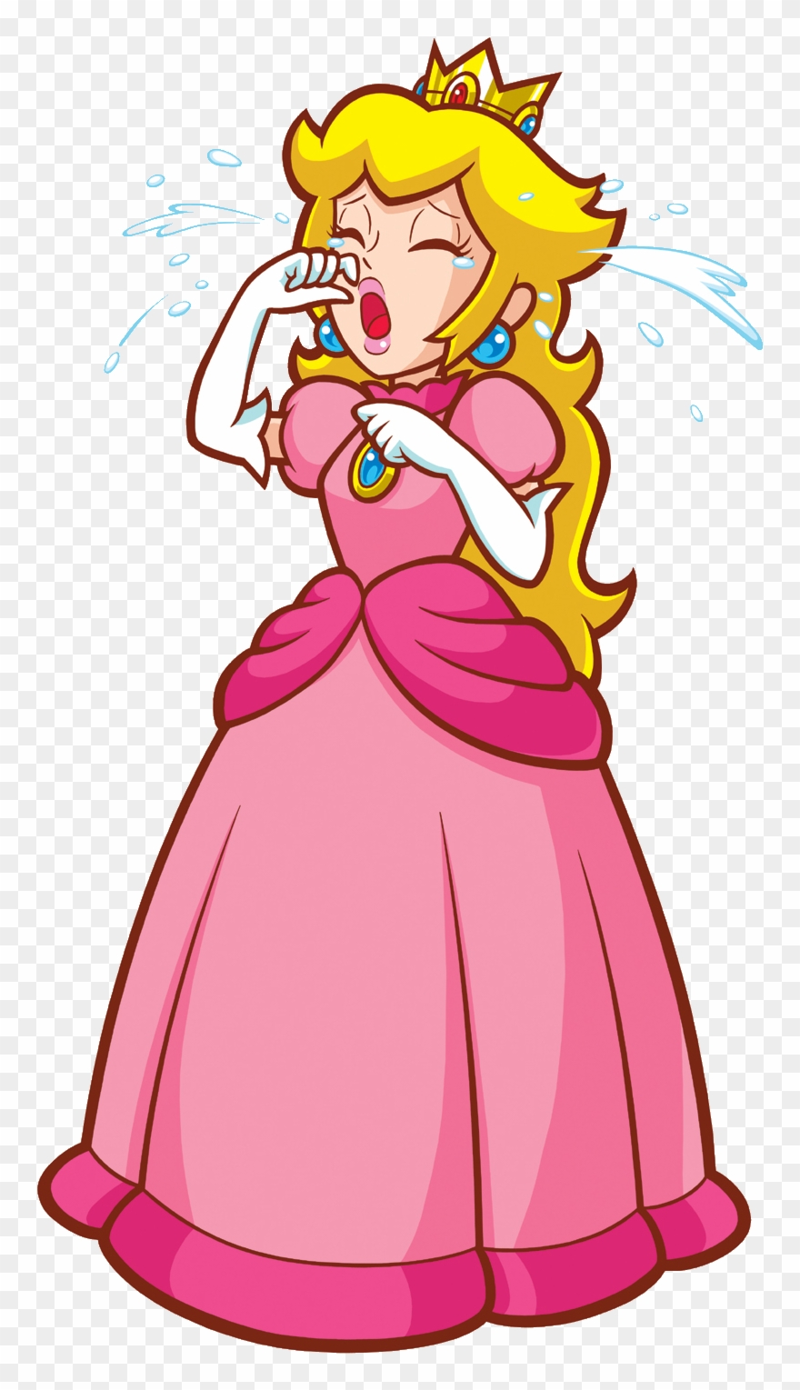 100px-peach Cry - Super Princess Peach Sad Clipart