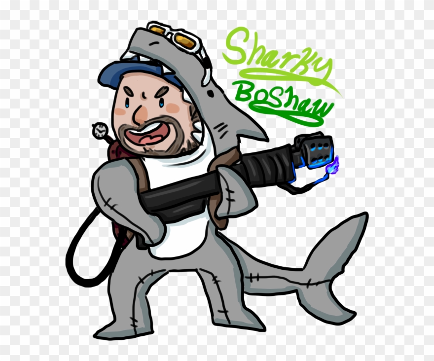 Real Quick Doodle For @scarecrane Of Sharky From Far - Romper Suit Clipart