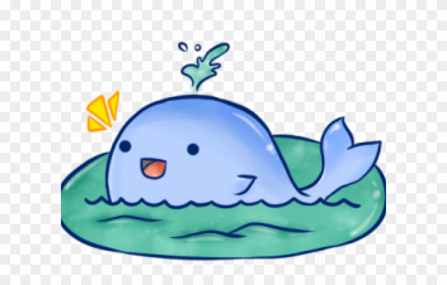 Whale Clipart Transparent Background - Transparent Background Cute Png