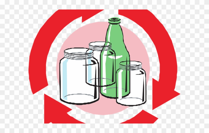 Recycle Clipart Recycling Glass - Recycle Glass Logo - Png Download