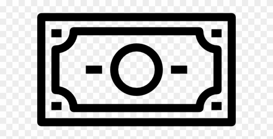 Dollar Clipart Bill Exchange - Black And White Dollar Clipart - Png Download