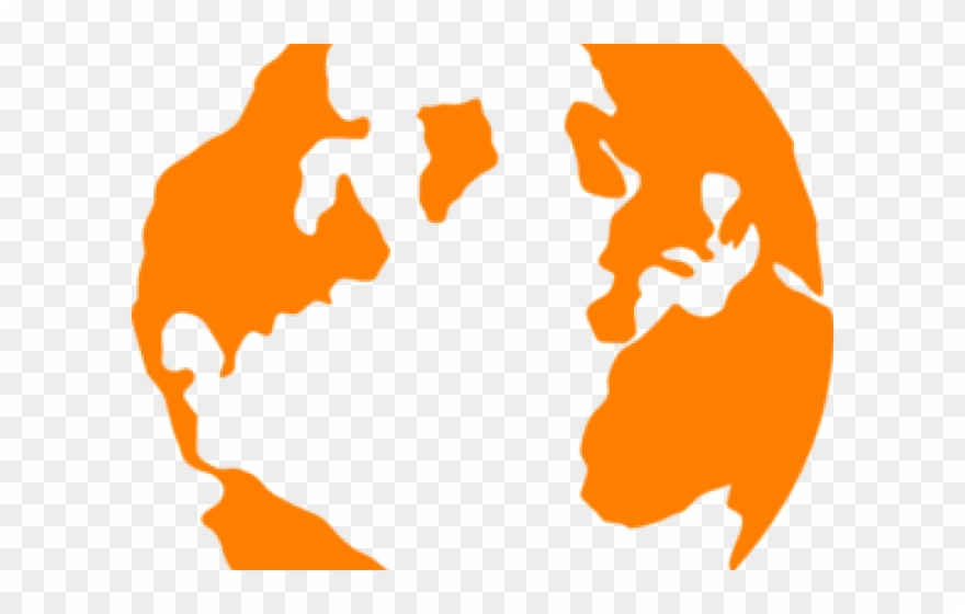 Globe Clipart Orange - Change You Wish To See - Png Download