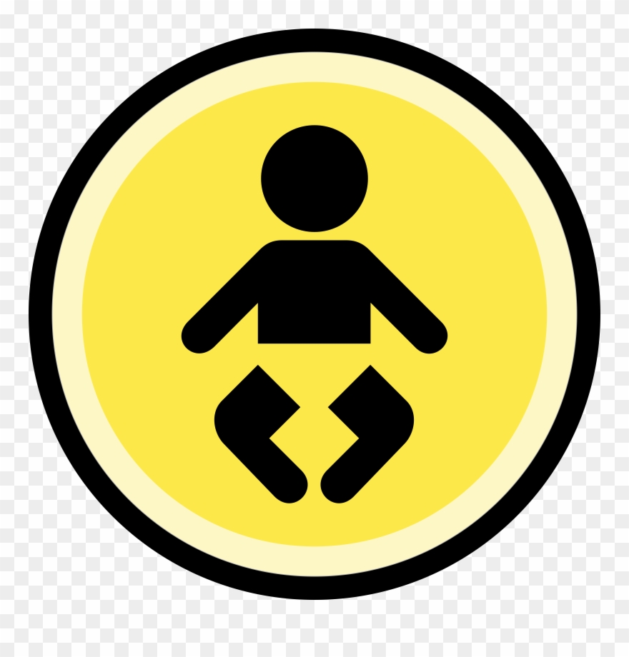 Big Image - Baby Icon Png Gray Clipart