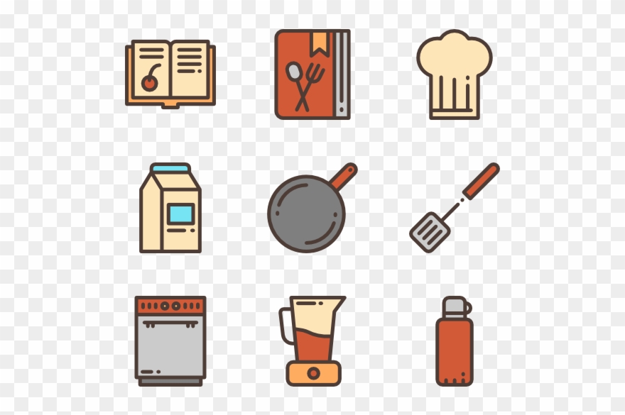 Kitchenware Vector Modular Kitchen Jpg Freeuse Download - Cookery Design Png Clipart