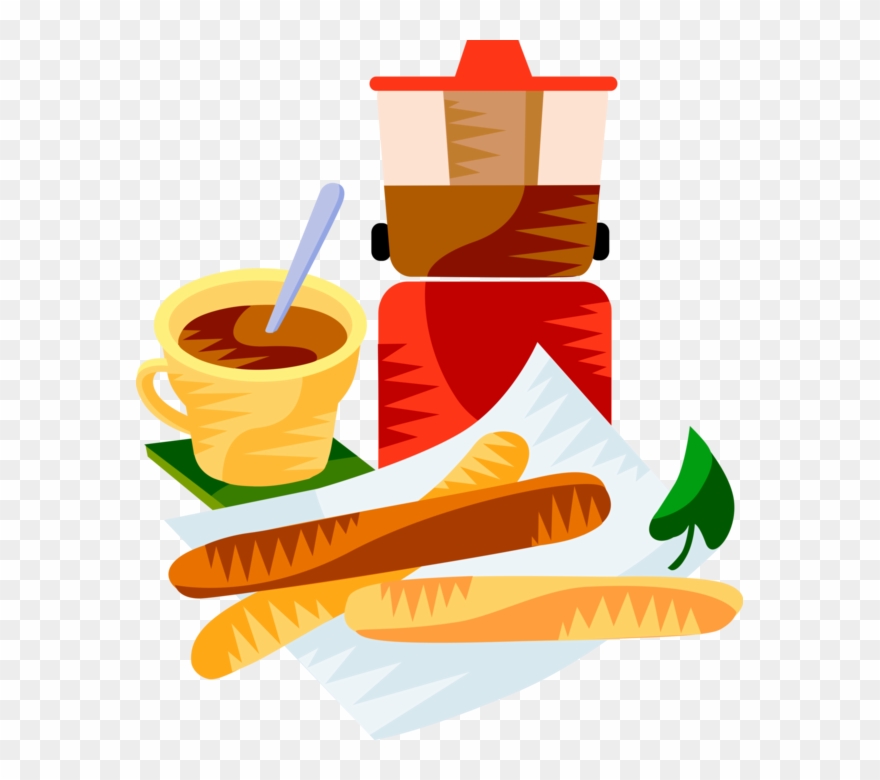 Vector Illustration Of European Spanish Cuisine Churros - Vector Graphics Clipart
