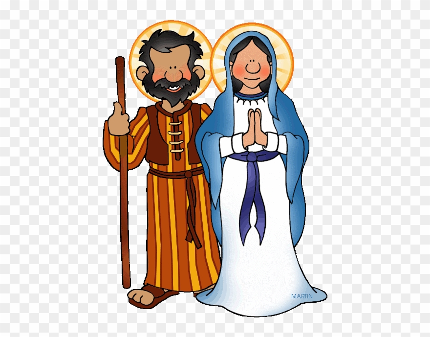 Mary And J - Mary And Joseph Clipart - Png Download