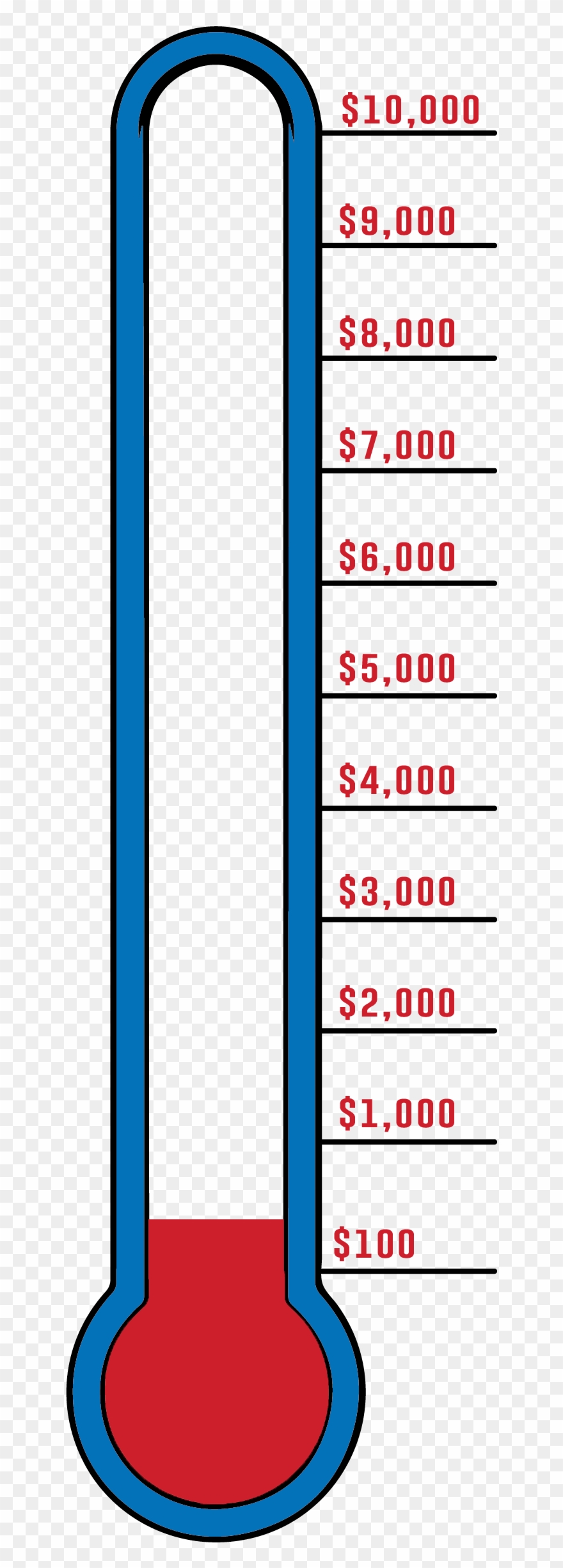 Goal Thermometer 350 Clipart