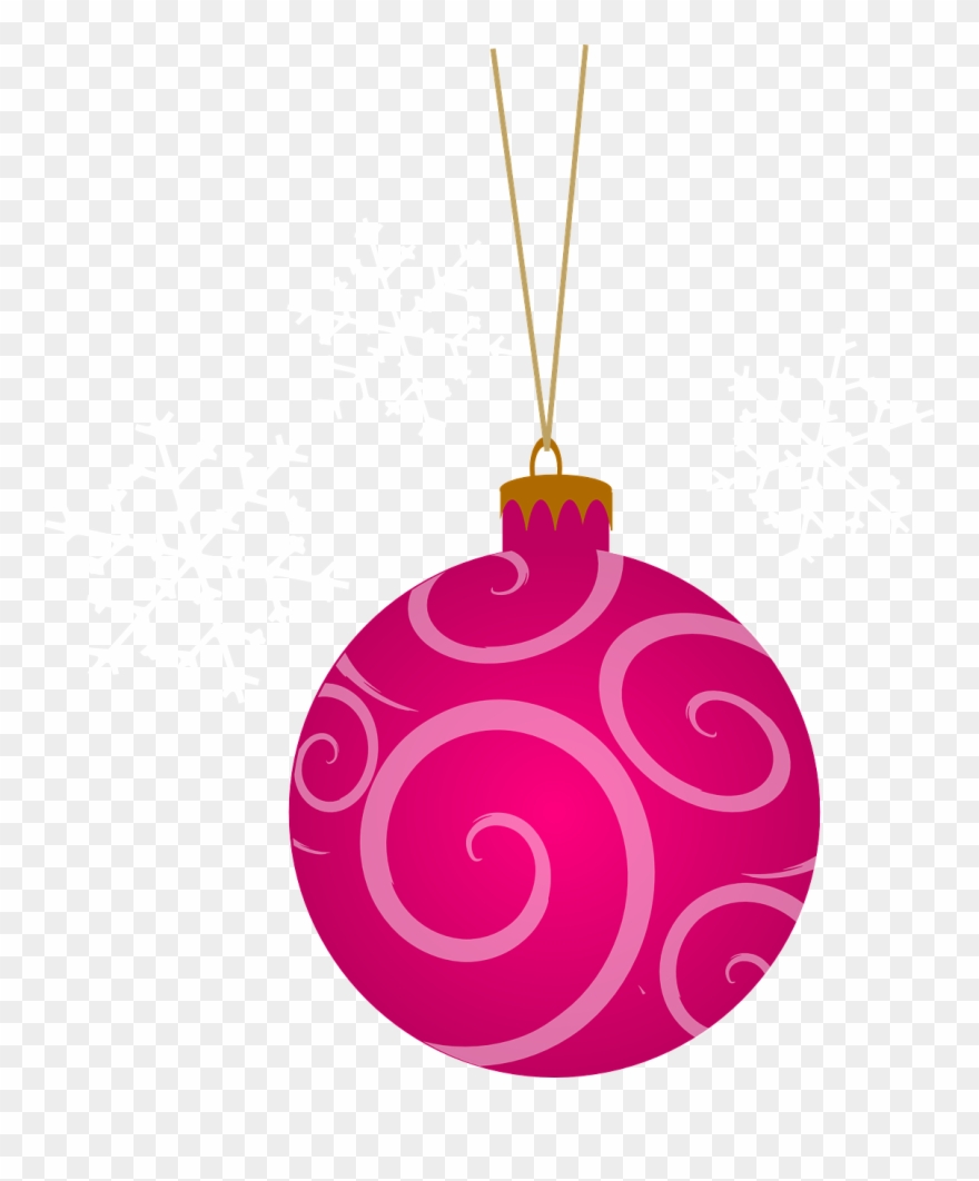 Tree Round Pink Christmas Png Image - Pink Christmas Clipart Png Transparent Png
