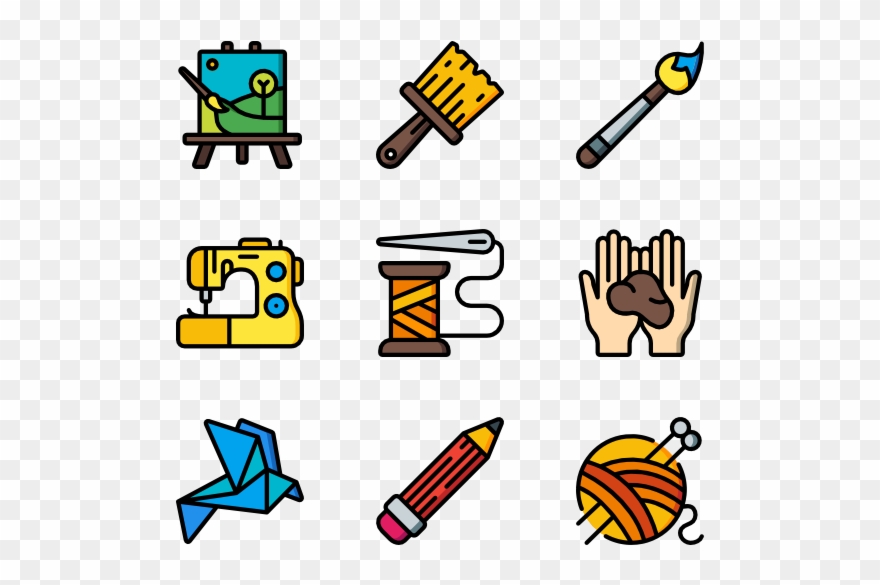 Arts And Crafts - Electric Vector Icon Png Clipart