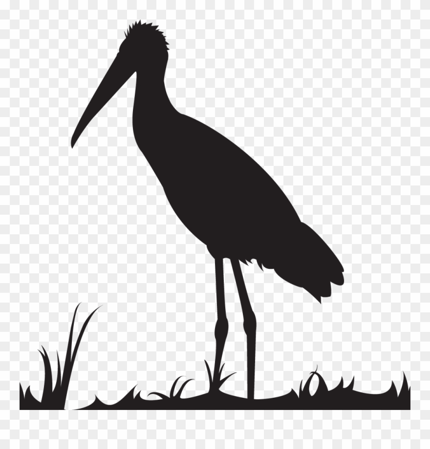 Baby Silhouette At Getdrawings Com Free For - Black And White Roseate Spoonbill Clipart