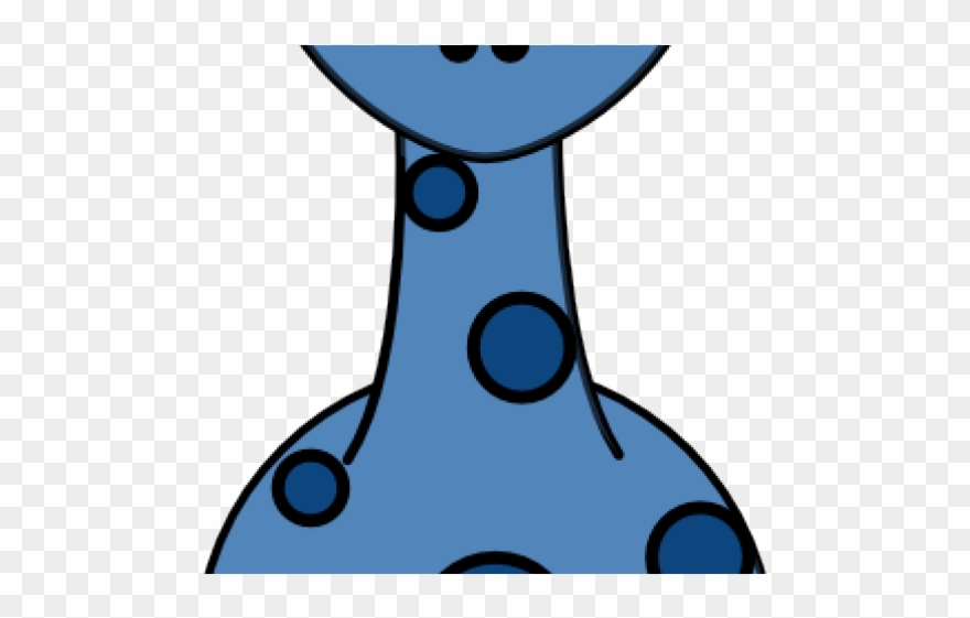 Giraffe Clipart Blue - Clip Art - Png Download
