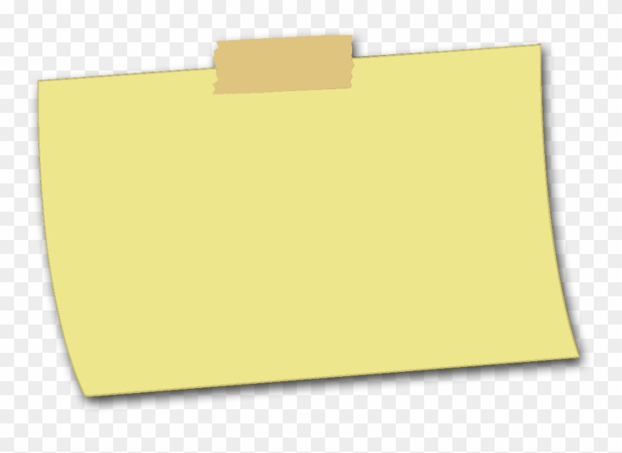 Yellow Sticky Ntes - Portable Network Graphics Clipart