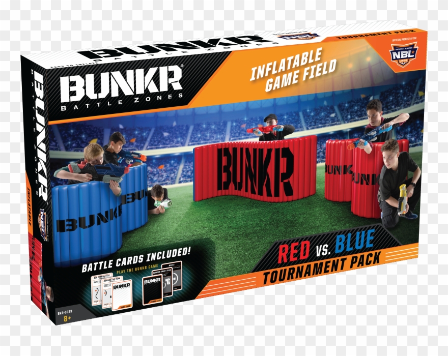 Bunkr Build Your Own Battlezone Inflatable Red Vs Clipart