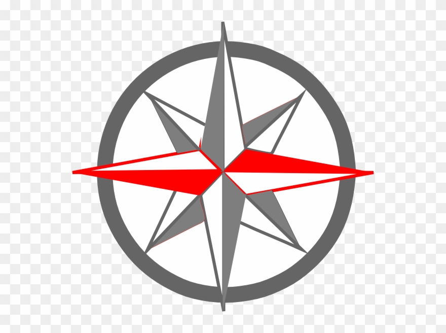 Gray Compass Clipart