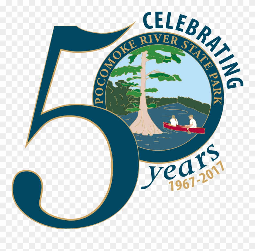Logo For Pocomoke River State Park's Fiftieth Anniversary - Afyonkarahisarspor Clipart