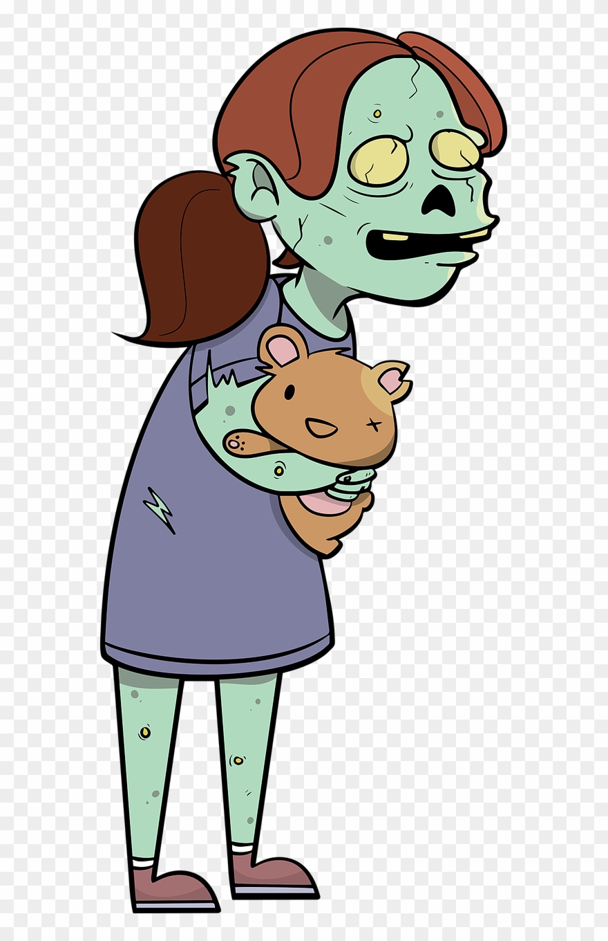 Zombie Scary Zombies - Zombie Cartoon Child Clipart